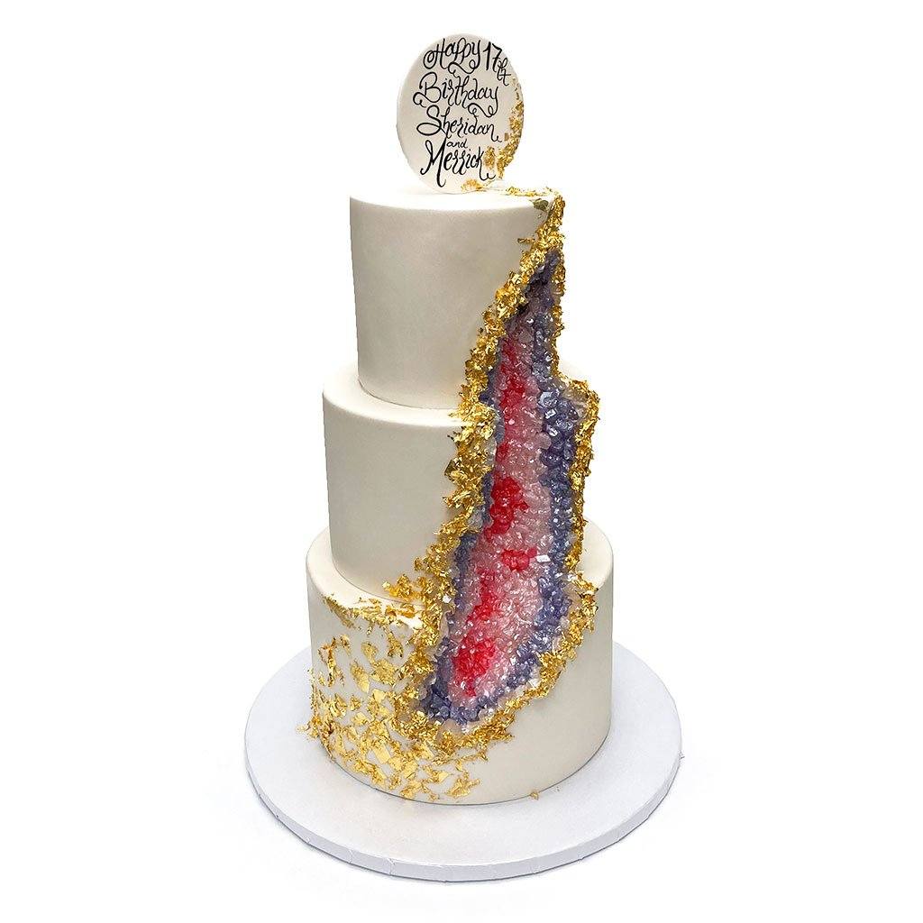 Geode Wedding Cake Wedding Cake Freed's Bakery 