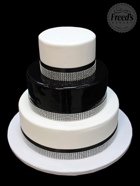 Glamour Romance Wedding Cake Freed's Bakery 