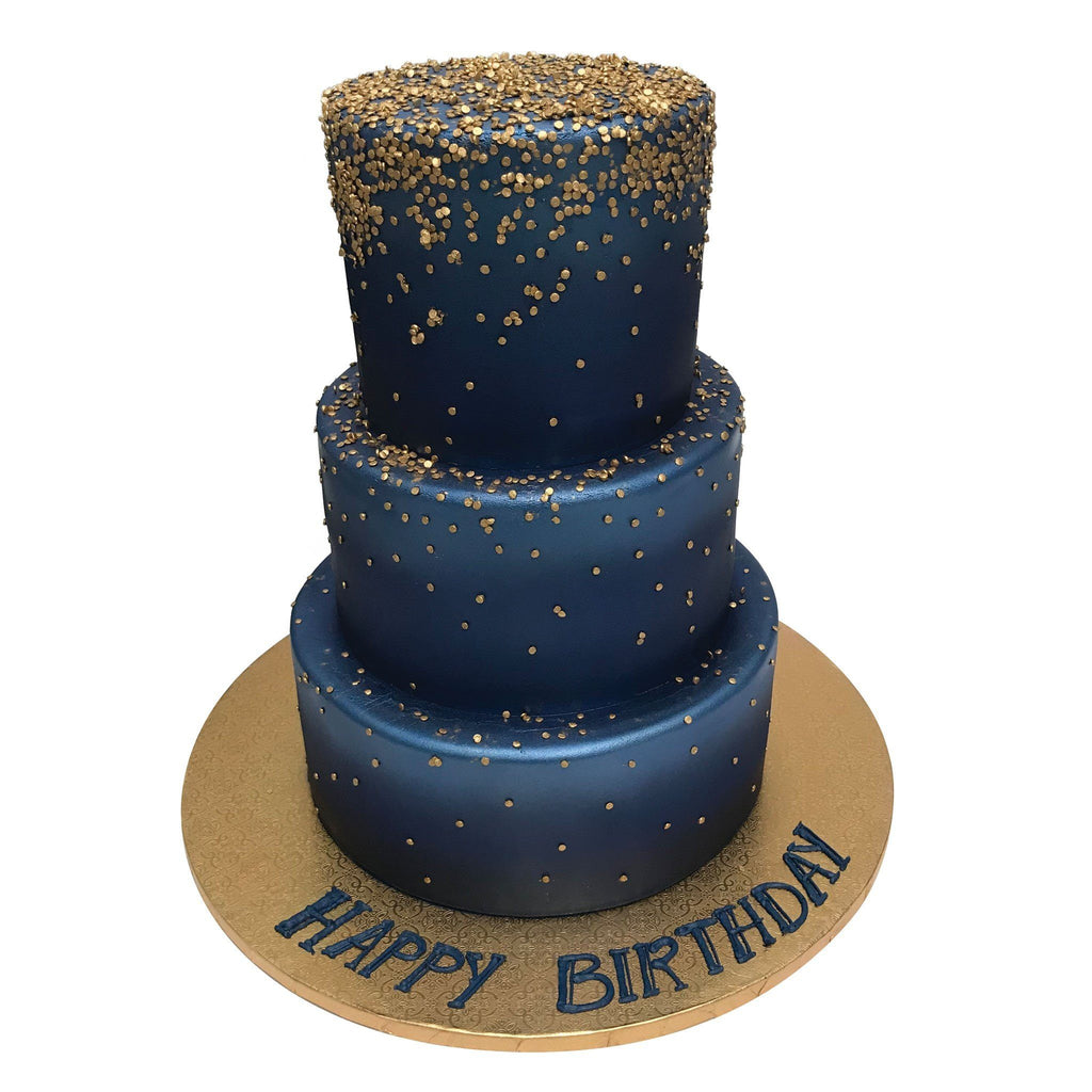 Midnight Black Nebula Cake | Hy-Vee