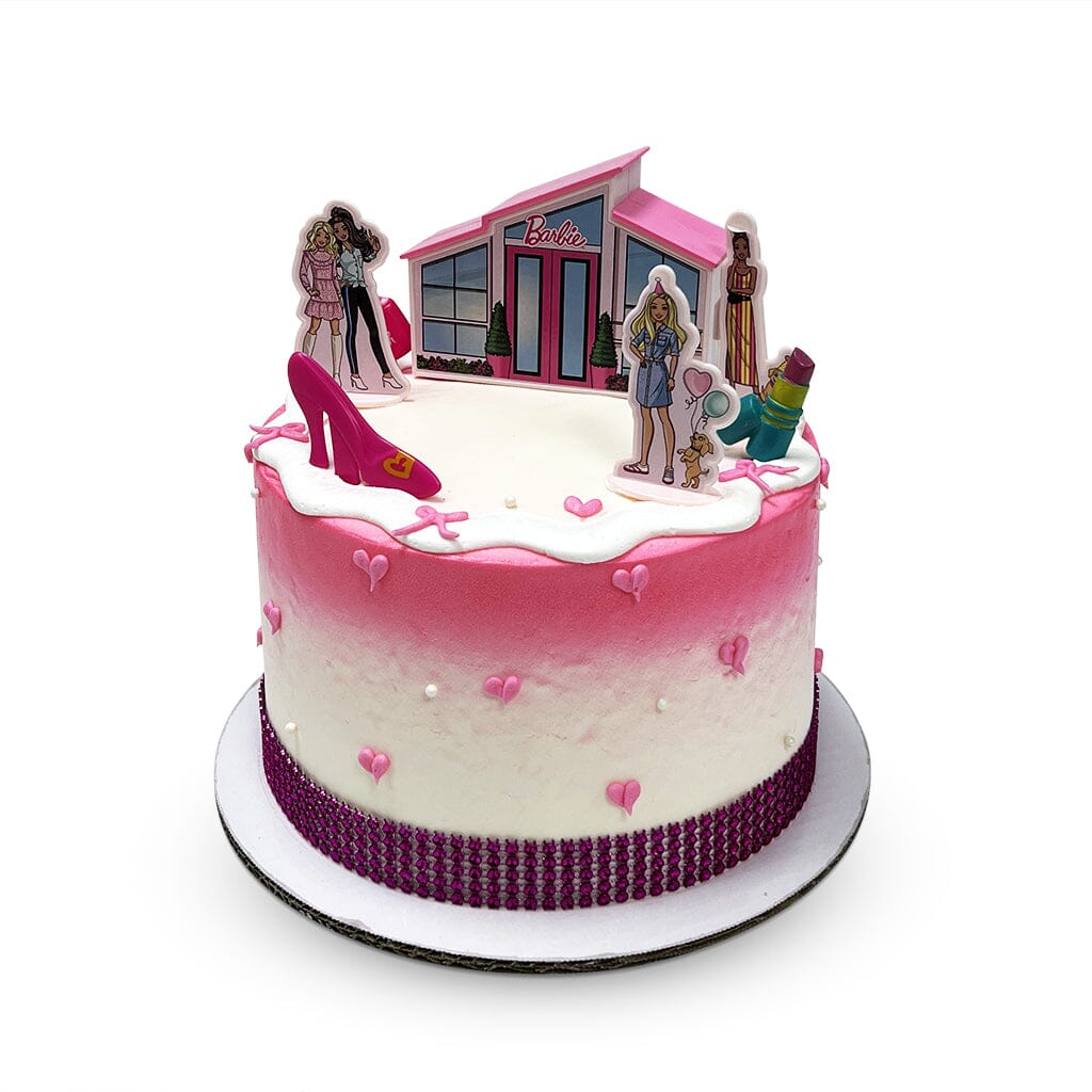 Pink Barbie Doll Diaper Cake - Pink Cake - Barbie Doll
