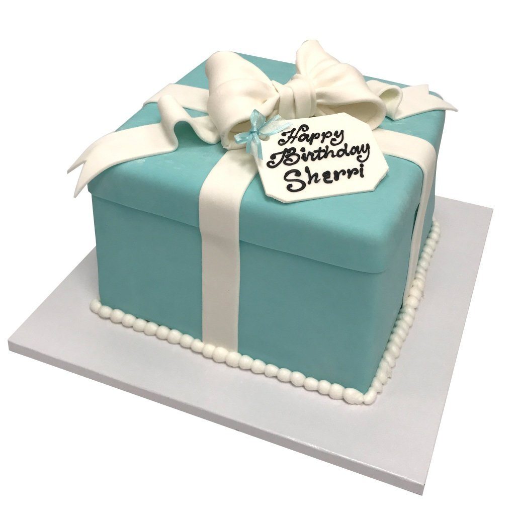 Tiffany Box Theme Cake Freed's Bakery 