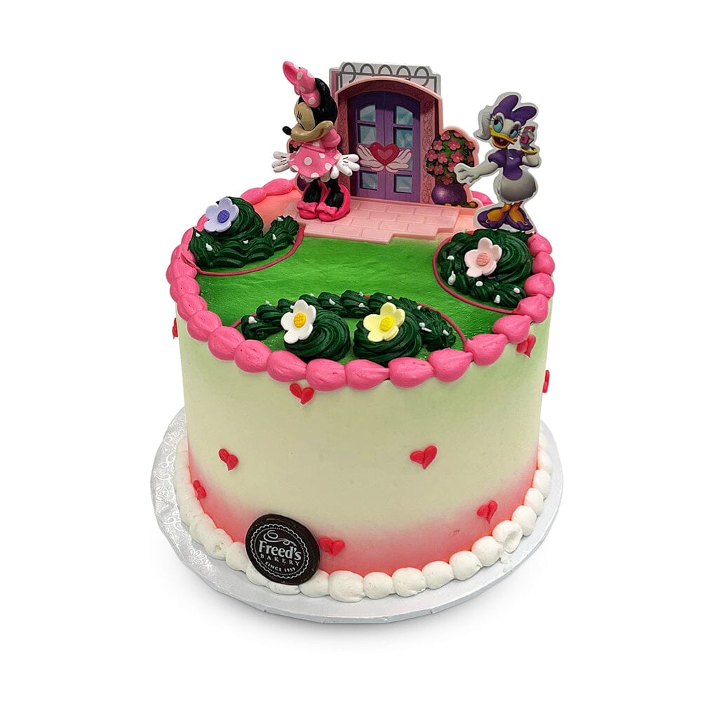 Mini Park Theme Cake Freed's Bakery 7" Round (Serves 8-10) Vanilla Cake w/ Bavarian Cream 