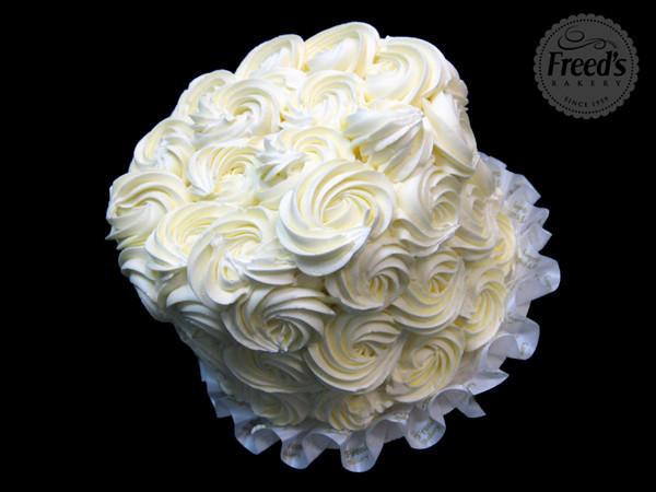 Icing Swirls Wedding Cake Freed's Bakery 
