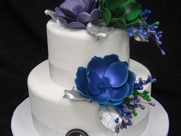 Jewel Magnolias Wedding Cake Freed's Bakery 