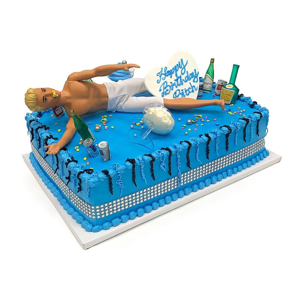 Blue All Over Vegas Birthday Cake Theme Cake Freed's Bakery 