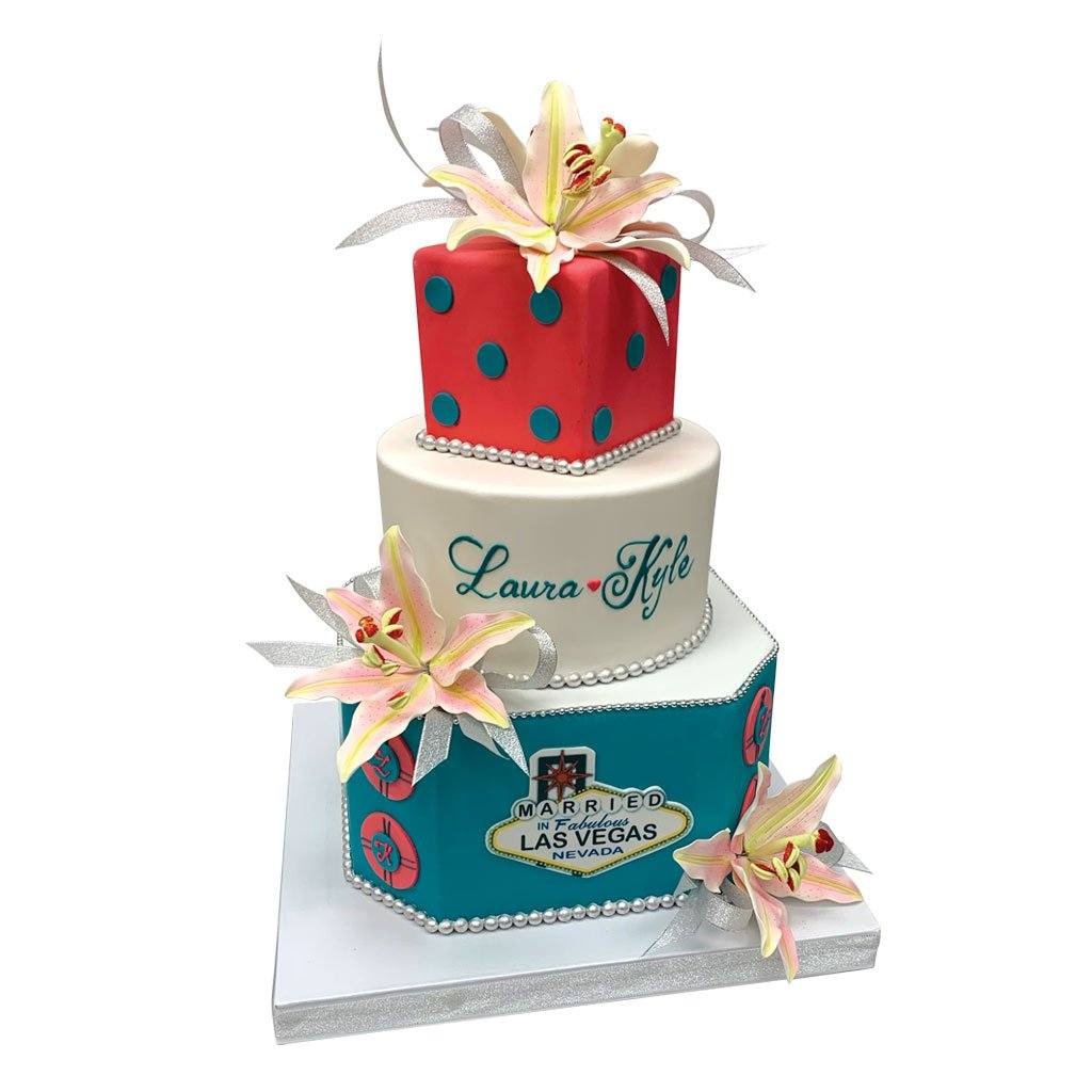 Lilies in Luck Wedding Cake Freed's Bakery 