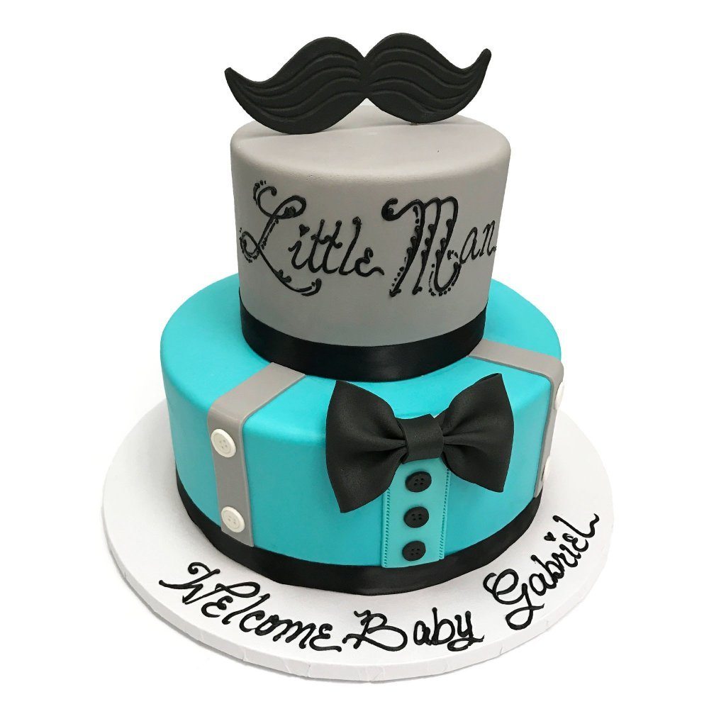 Little Man Suspenders Theme Cake Freed's Bakery 