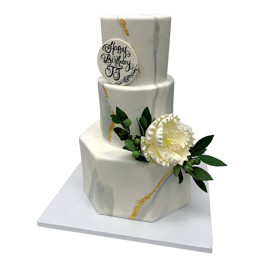 Luxury Marble Wedding Cake Freed's Bakery 