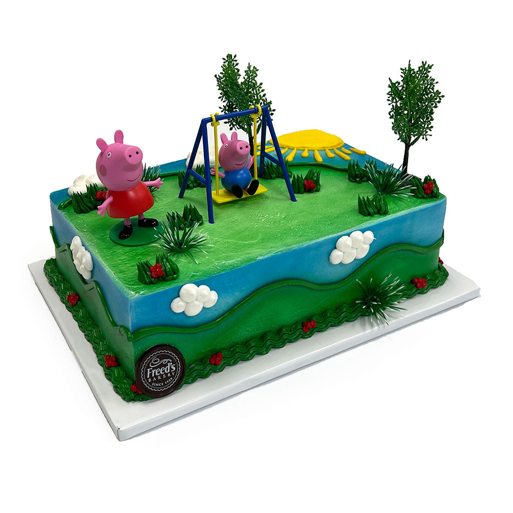 Peppa Birthday Theme Cake Freed's Bakery 