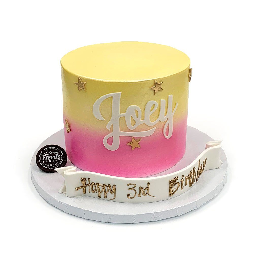 Pretty Cake Ideas For Every Celebration : Grey and pink birthday cake