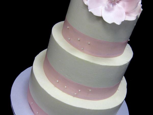 Pink Magnolia Wedding Cake Freed's Bakery 