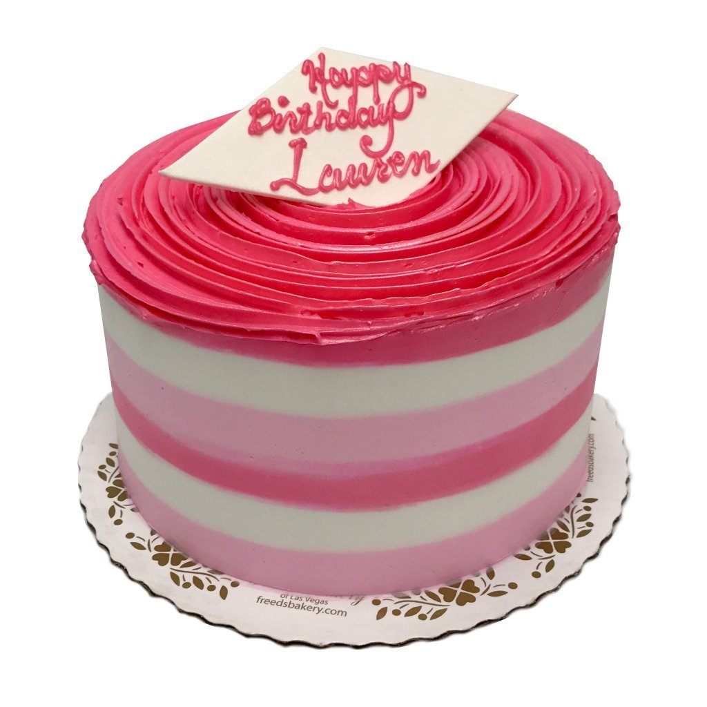 Pink Birthday Theme Cake Freed's Bakery 