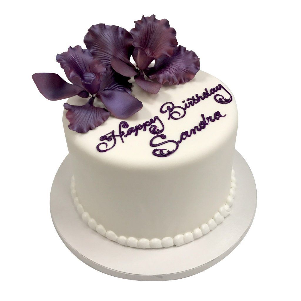 Plum Petals Theme Cake Freed's Bakery 