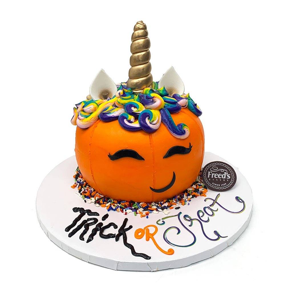 Pumpkin Unicorn Theme Cake Freed's Bakery 