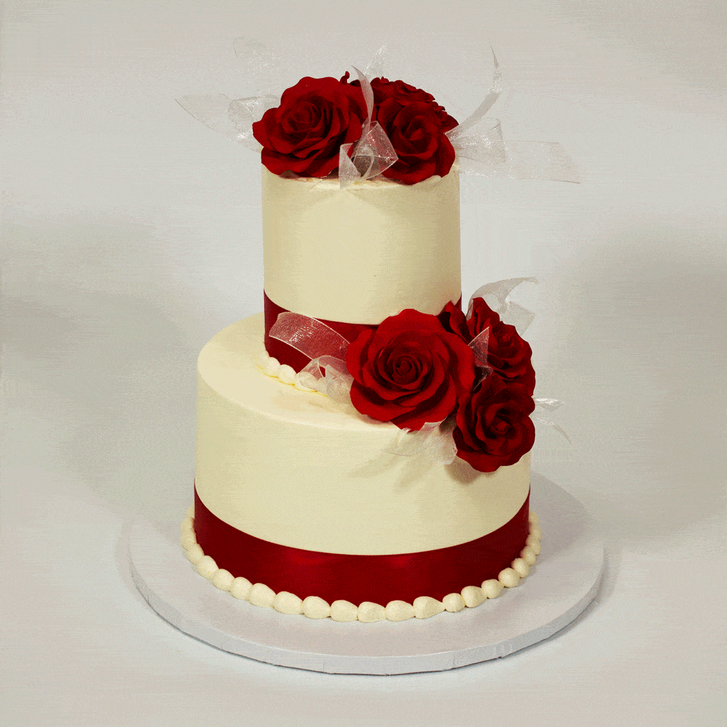 Stop and Taste the Roses CAKE#THREE Wedding Cake Freed's Bakery 