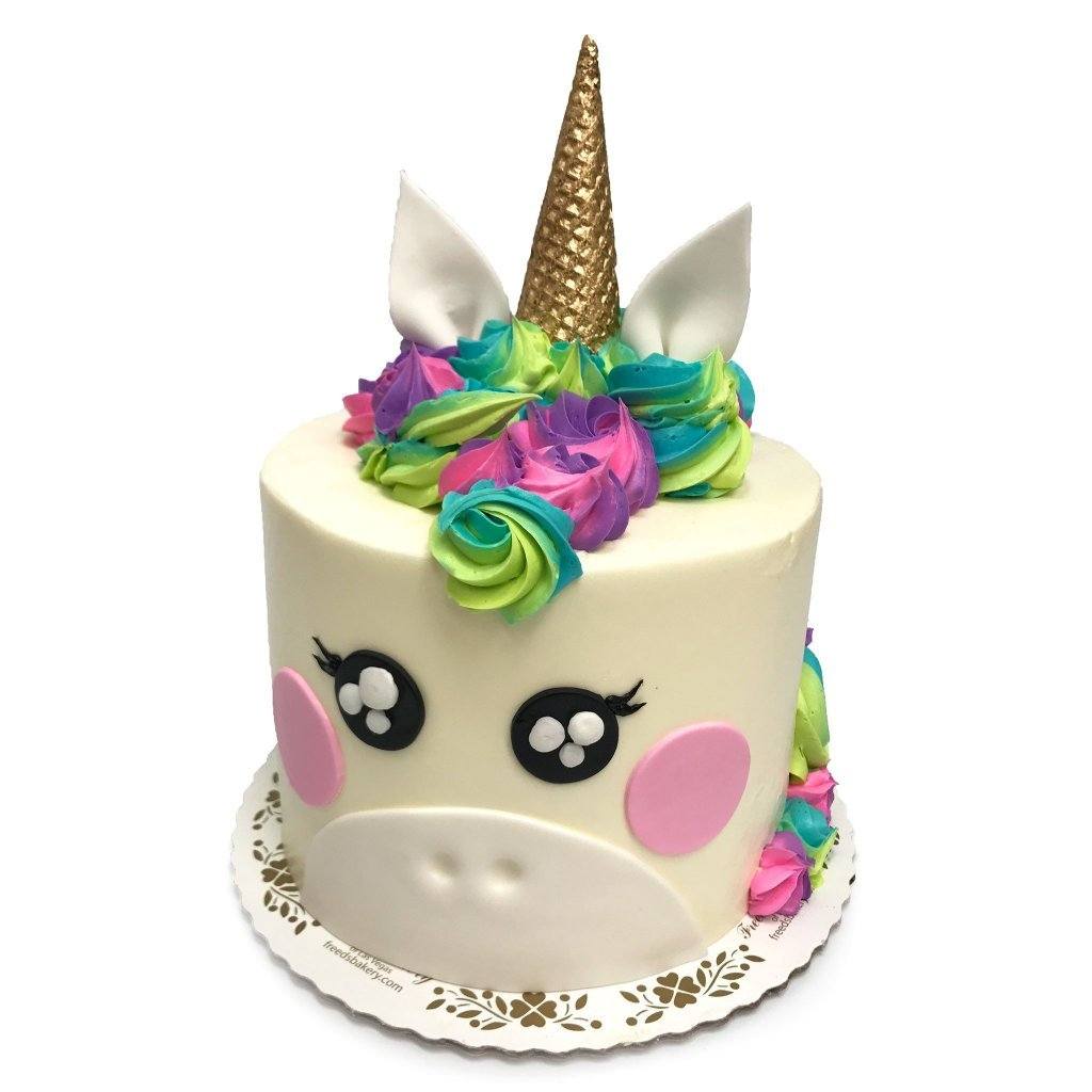 Rosy Unicorn Theme Cake Freed's Bakery 