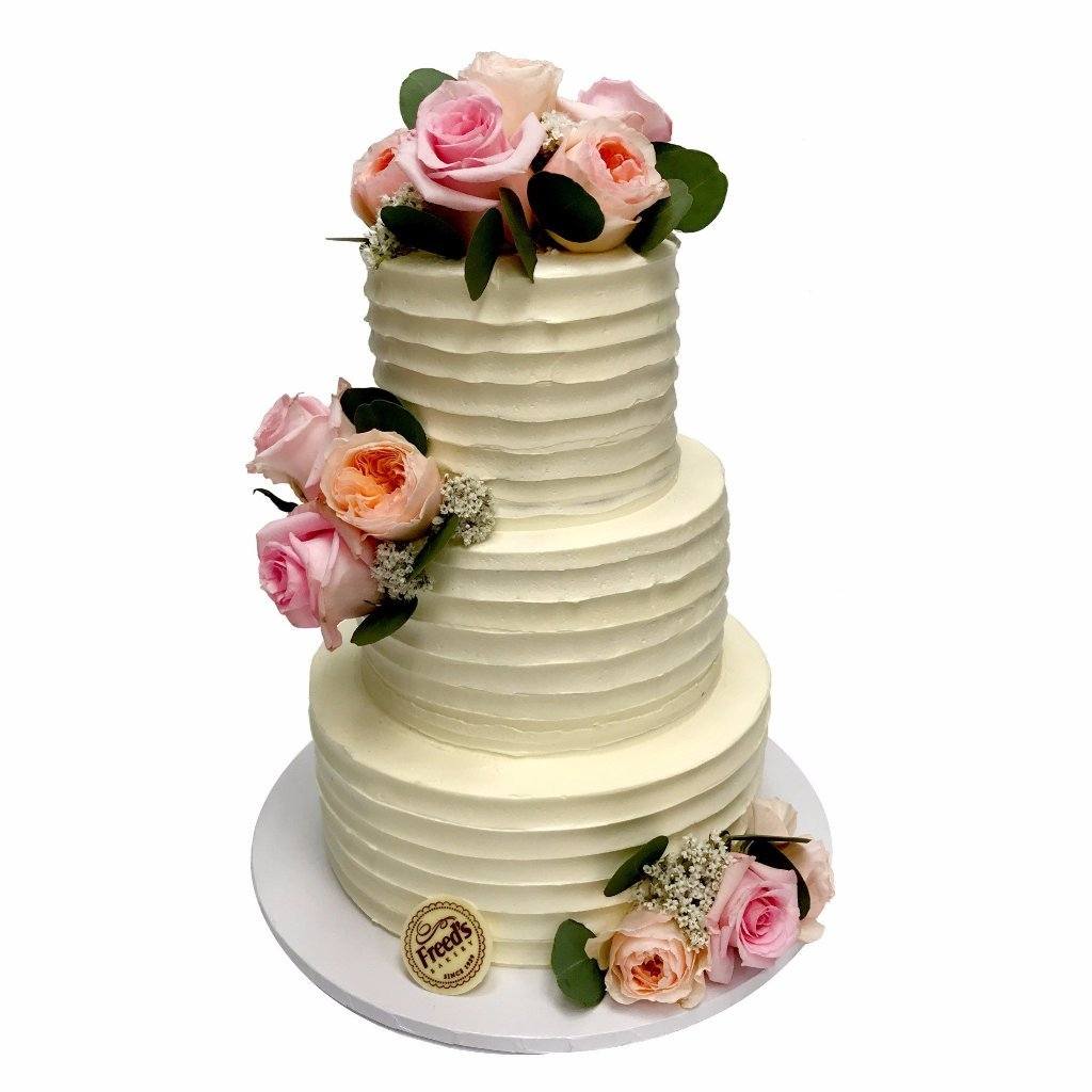 Rustic Romance Wedding Cake Freed's Bakery 