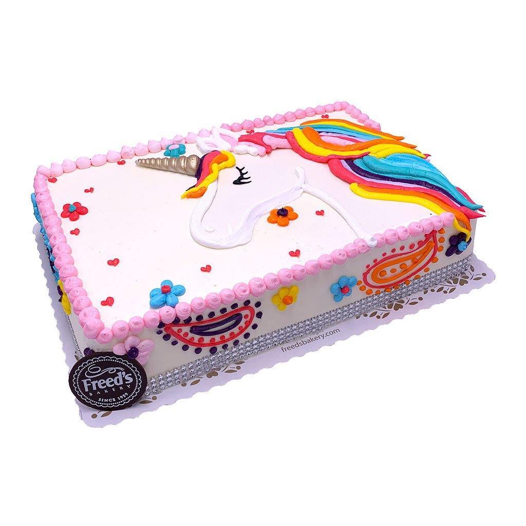 Unicorn Rainbow Theme Cake Freed's Bakery 