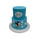 Baby Blue Mickey Theme Cake Freed's Bakery 