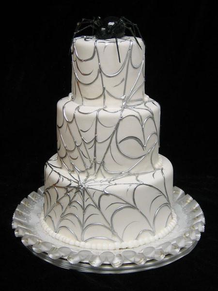 Web of Romance Wedding Cake Freed's Bakery 