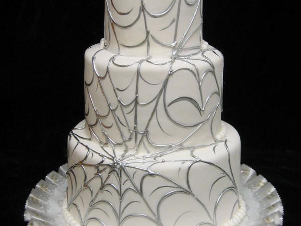 Web of Romance Wedding Cake Freed's Bakery 