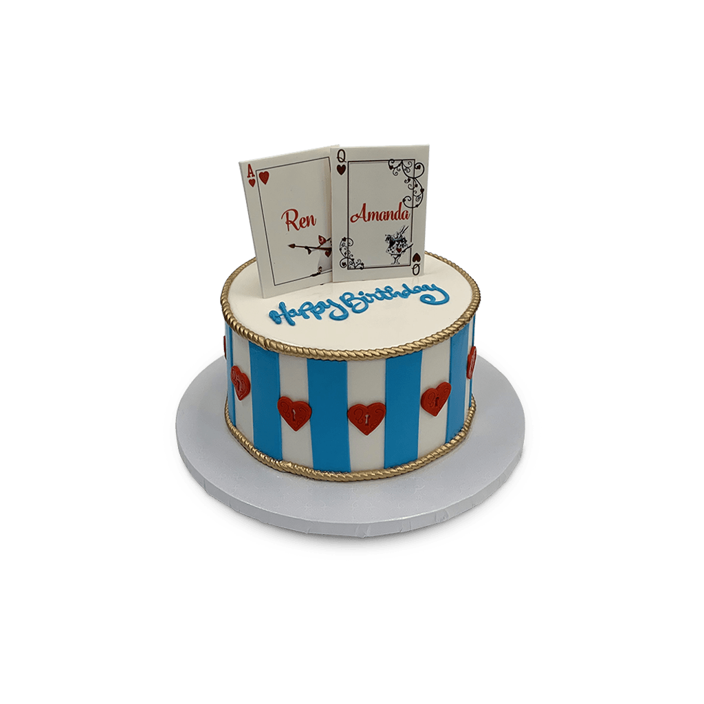Hearts Suit Us Theme Cake Freed's Bakery 