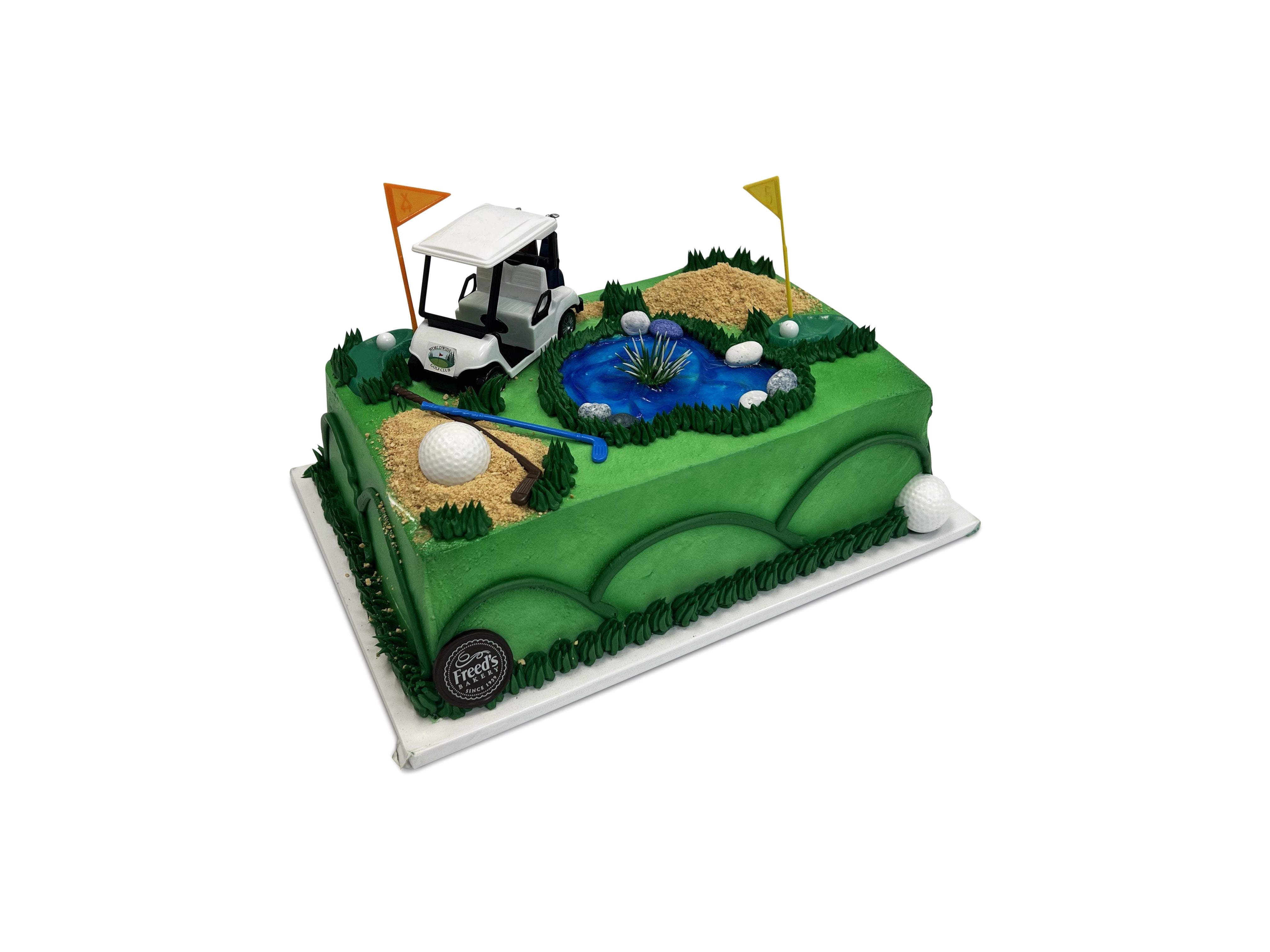 Great Day Golfing Theme Cake Freed's Bakery 