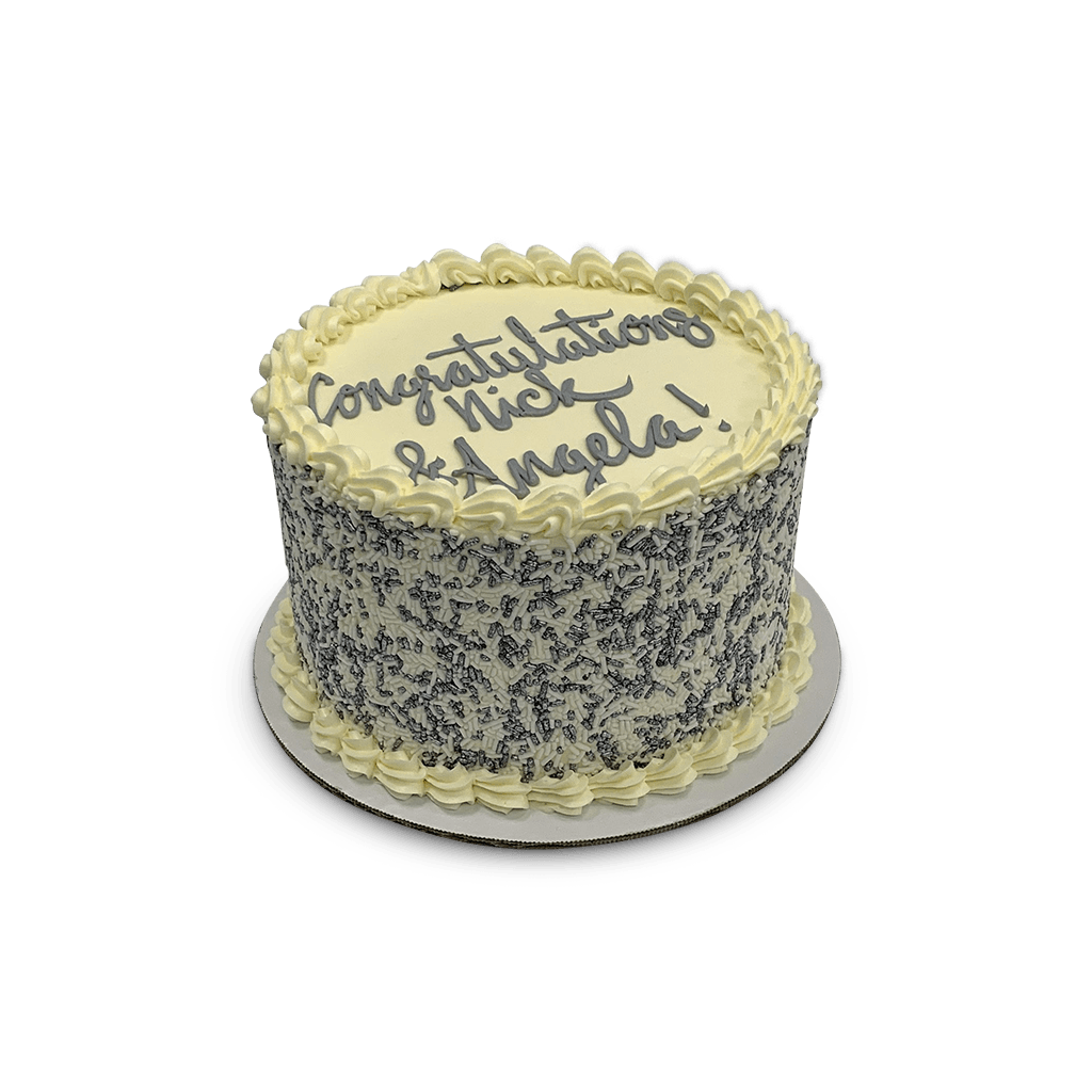 Silver Sprinkles Theme Cake Freed's Bakery 