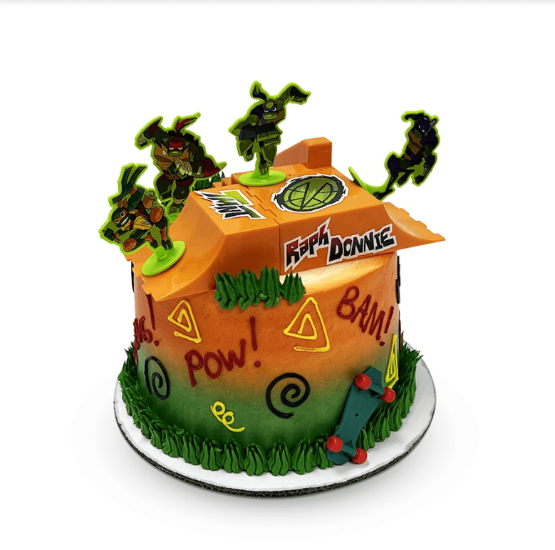 Ninja Turtle Birthday Cake Theme Cake Freed's Bakery 
