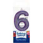 Mini Number Candle Candle Freed's Bakery Number Six Candle Purple 