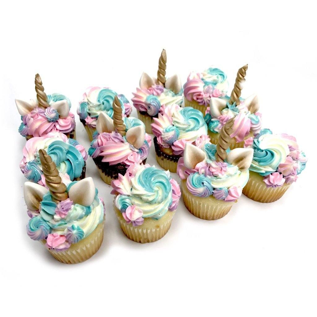 Pastel Unicorn Cupcake Theme Cake Freed's Bakery 